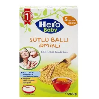 Hero Baby Sütlü Ballı İrmikli Ek Besin 200 G