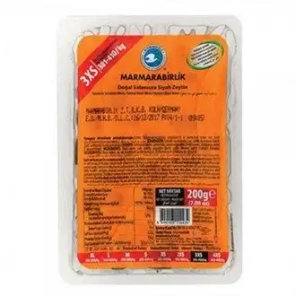 Marmarabirlik Siyah Zeytin Lüks 200 Gr