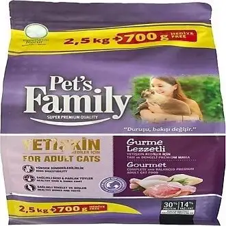 Pets Family Gurme Yetişkin Kedi Maması 3200gr