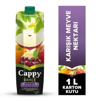 Cappy Bahçe Karışık Meyve Nektarı Karton Kutu 1 L