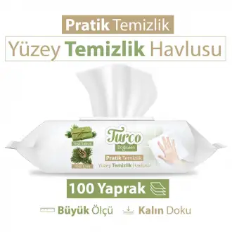 Baby Turco Pratik Yüzey Temizlik Havlusu 100 Lü