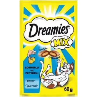 Dreamies Mix Somon Balıklı ve Peynirli Kedi Ödülü 60 Gr