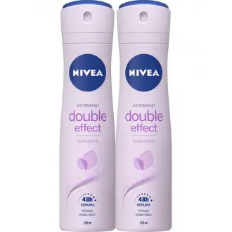 Nivea Deo Sprey Double Effect Mor Düşler Kadın 2x150 ml