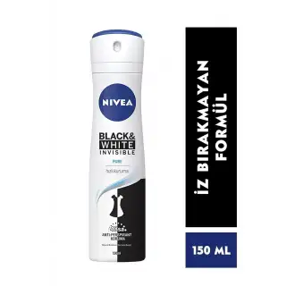 Nivea Deo Sprey İnvisible Black&White Pure Kadın 150 ml