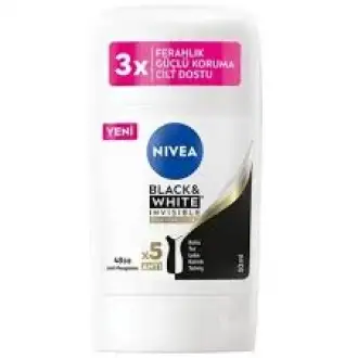 Nivea Deo Stick İnvisible Black&White İpeksi Pürüzsüzlük Kadın 50 ml