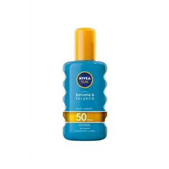 Nivea Sun Güneş Spreyi Koruma & Ferahlık Serinleten Transparan Gkf 50+ 200 ml