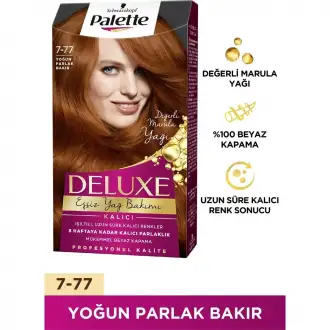 Palette Deluxe Yoğun Parlak Bakır 7-77  Saç Boyası