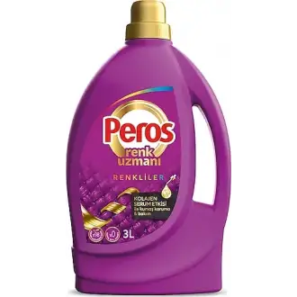 Peros Sıvı Çamaşır Deterjanı Renkliler 3 lt