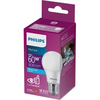 Philips Led Ampul E27 8-60W_Beyaz Işık