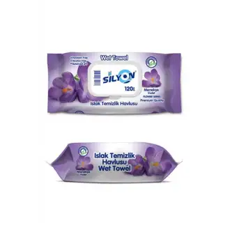 Silyon Islak Havlu Menekşe 120 Li