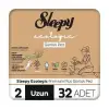 Sleepy Ecologic Premium Plus Boy 2 Günlük Ped Uzun 32 li