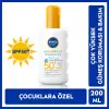 Nivea Sun Güneş Sprey Çocuk Hassas Gkf 50+ 200 ml