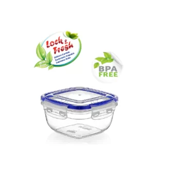 Lock&Fresh Plastik DÜN 30102 Contalı Kare  Saklama Kabı 500 ML