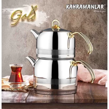 Kahraman KAH 1017-G Çaydanlık Enza Gold Midi Boy