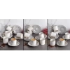 GNL G3236 Kahve Takımı Porselen Beyaz Gold 6LI