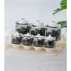 BAHARAT TAKIMI STANDLI SİYAH DESENLİ 7Lİ