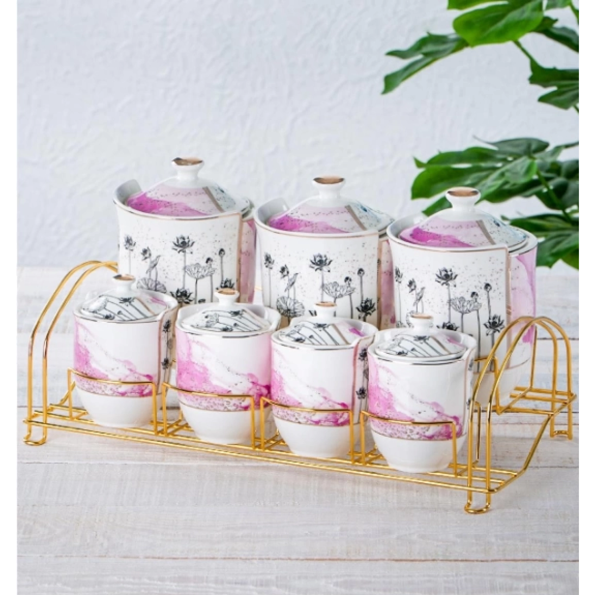 BAHARAT TAKIMI STANDLI PEMBE DESENLİ 7Lİ