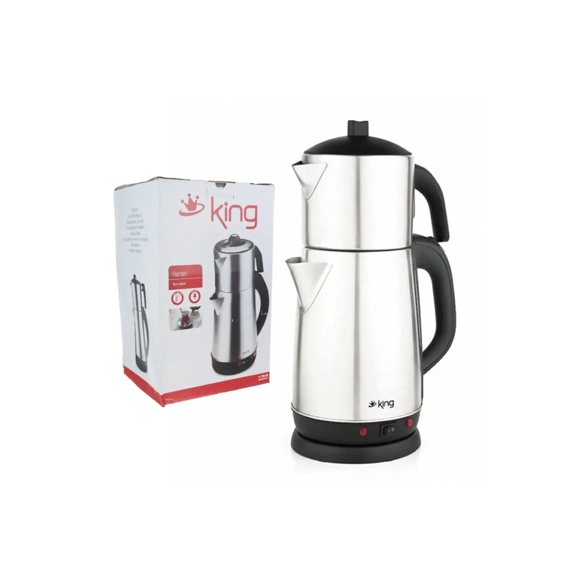 KİNG K-324 HARMAN ÇAY MAKİNESİ ÇELİK
