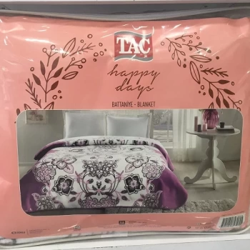 Taç 3001 Battaniye Jasmine Batt Çk Mavi