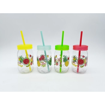 Lüx Plastik LÜX C-162 Bardak Pipetli Spring 380cc