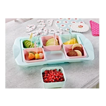 Sun Plastik SUN SC-306 Star Renkli Kahvaltılık 6lı