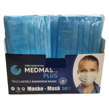 Medmask Plus MSK 0613  Medikal Maske 50 Adet