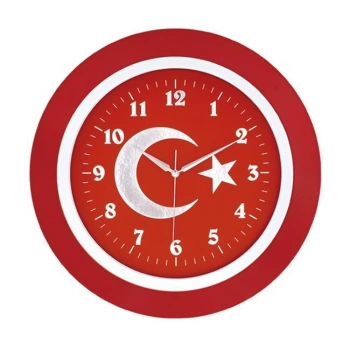 Aypaş AYP 116 Duvar Saati Galaxy Türk Bayrağı