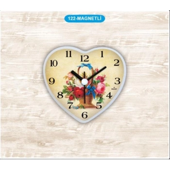 Aypaş AYP 122-D Saat Buzdolabı Mıknatıslı Kalp Dekoratif