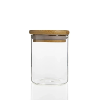 Balsa BLS 10213 Kavanoz Bambu Kapaklı 600ML 3 Adet