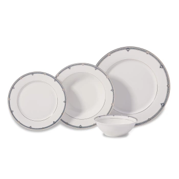 Korkmaz KOR A8374 Yemek Takımı Perla Coll. Yuvarlak 60 Prç.