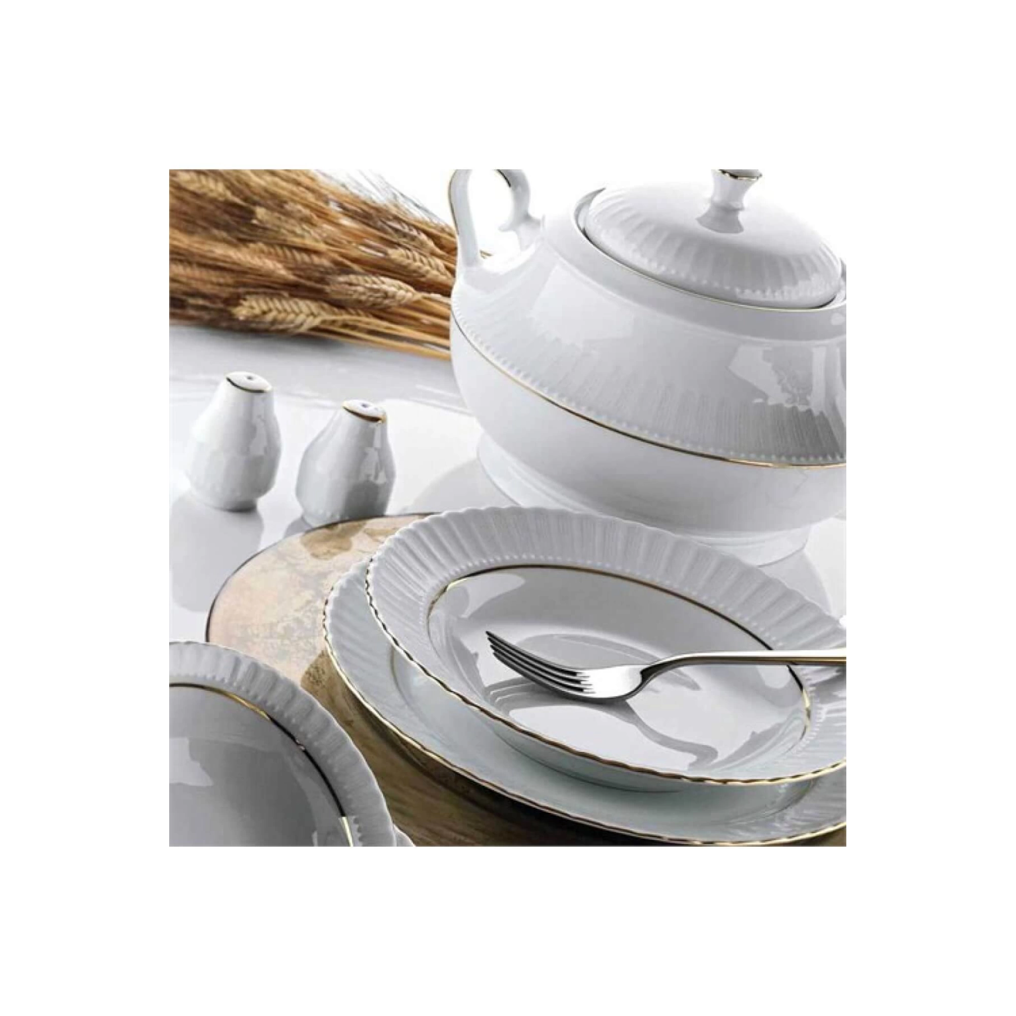 Kütahya KÜT 2AF YEM/22 Yemek 2Af Yaldızlı 22Cm 6lı