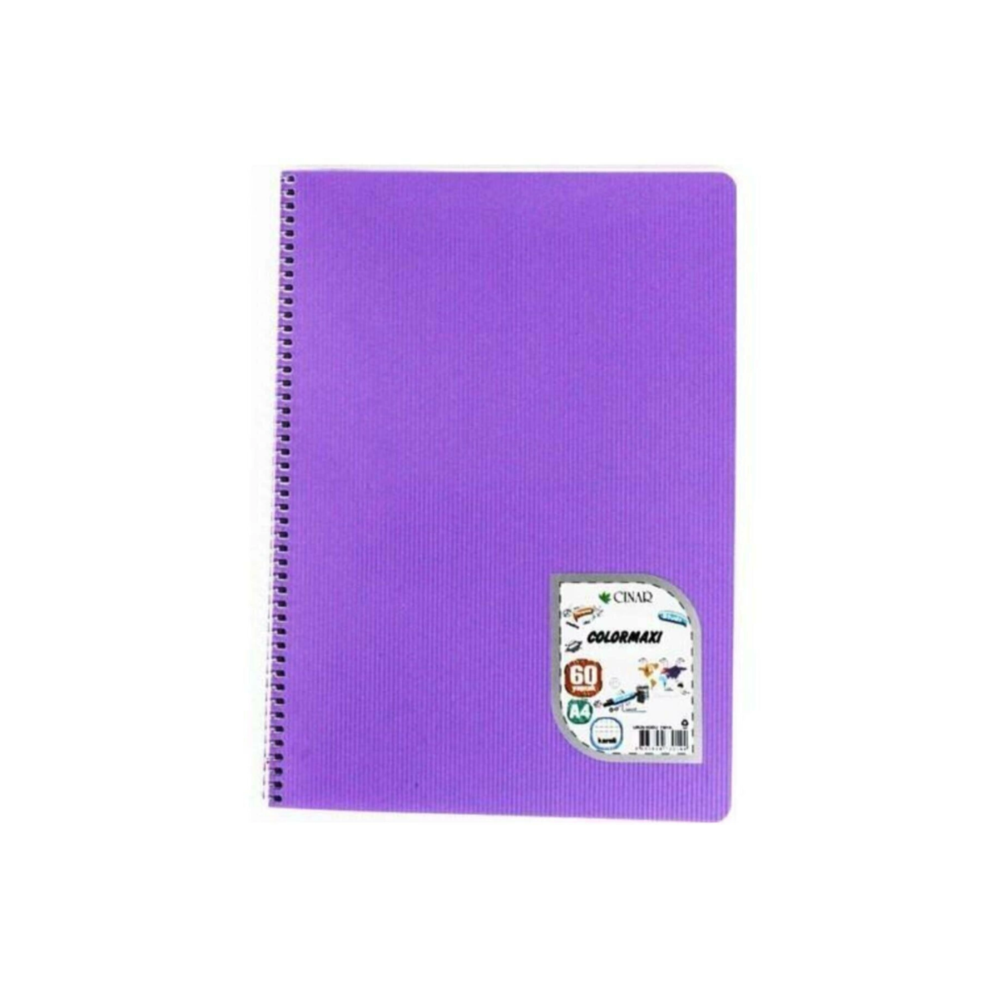 Çınar ÇNR 73014 PP Kapak Spiralli Kareli Defter 60 Yaprak