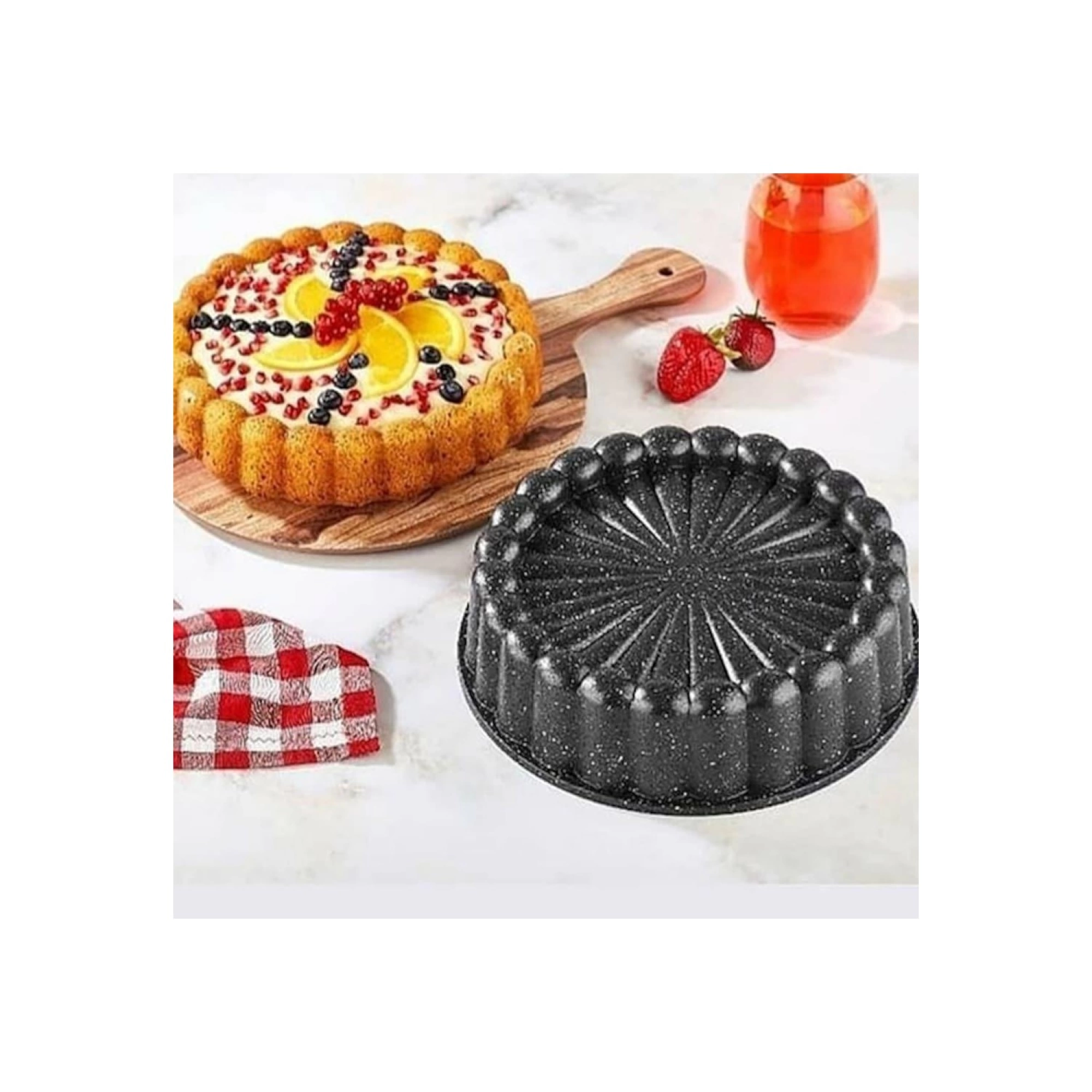 Eda ZK-932 Granit Döküm Tart Kalıbı 26 cm