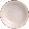 Porland POR 3047 Altın Yaldız Çukur Tabak 20 Cm 12Li