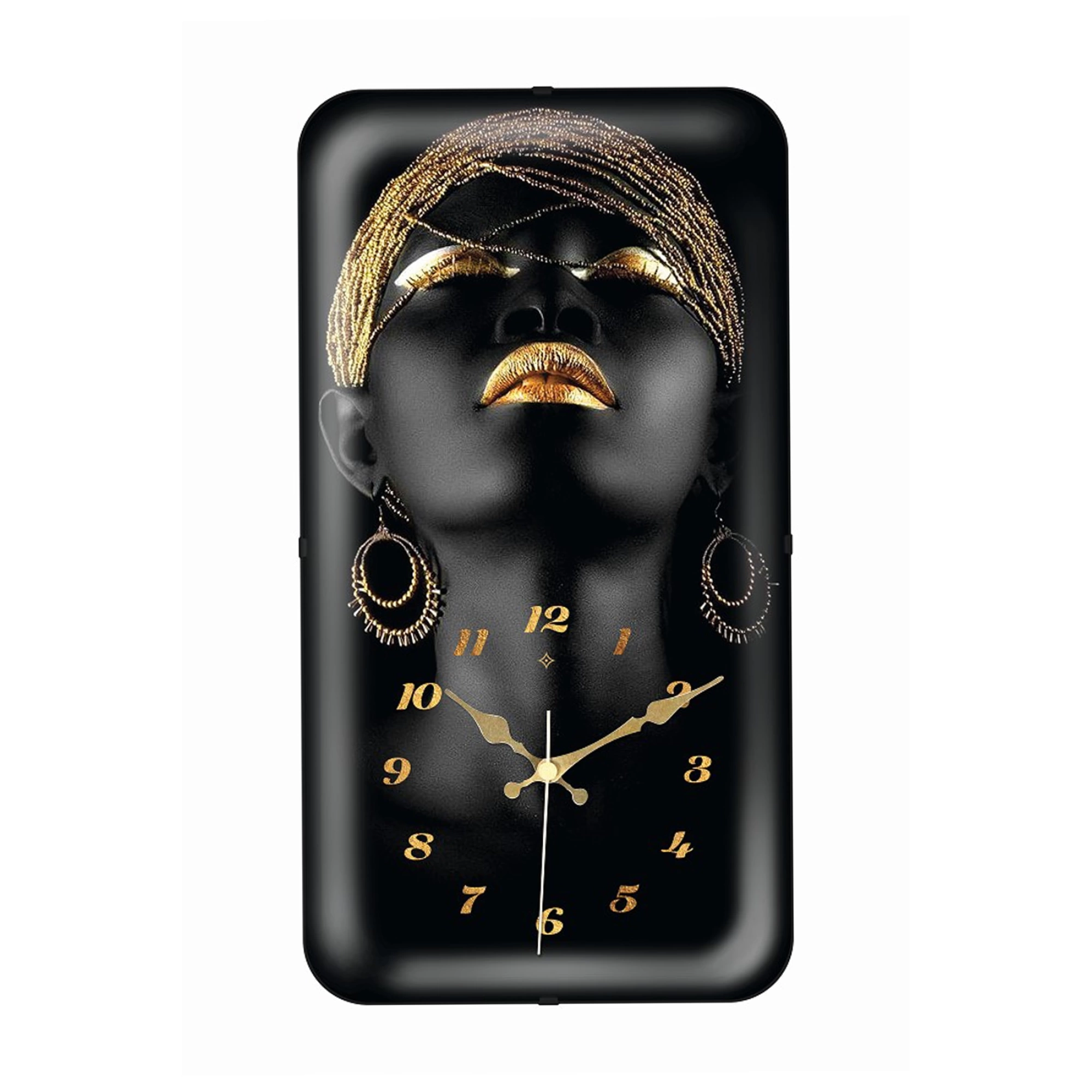 Aypaş AYP D-1988-08 Galaxy Bombeli Camlı Dikdörtgen Duvar Saati