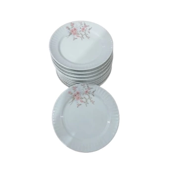 Güral GÜR 1208 SER/25 Cm Çiçekli Servis Tabağı 12 Adet