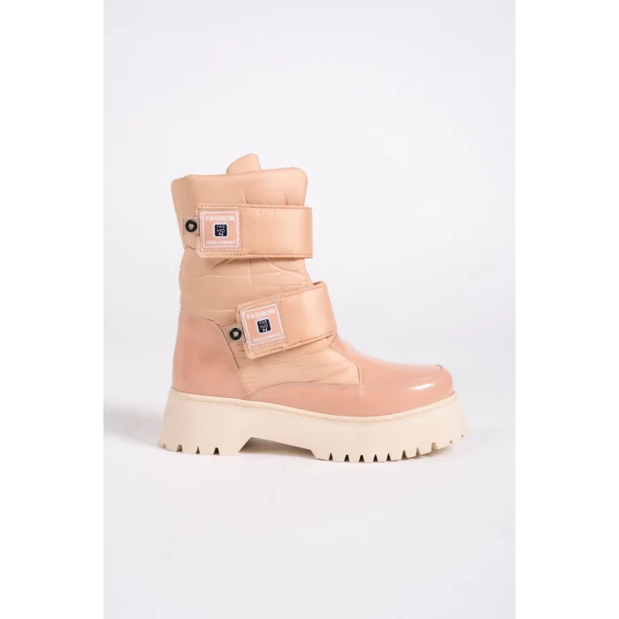 ELISA Cırt Cırtlı  Paraşüt Kumaş Rugan Kadın Bot TT - Ten