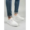 JY-T12x Arts Bağcıklı Cilt Erkek Günlük Spor Klasik Ayakkabı CBT - Beyaz