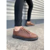 JY0535 Prime Bağcıklı Cilt Erkek Günlük Sneaker Ayakkabı CST - Taba