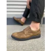 JY0610 Clasico Bağcıklı Cilt Erkek Günlük Klasik Ayakkabı CST - Camel