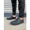 JY0610 Clasico Bağcıklı Cilt Erkek Günlük Klasik Ayakkabı CST - Mat Siyah