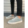 JY122 Mode Bağcıklı Süet Erkek Günlük Sneaker Ayakkabı SBT - Mavi