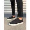 JY122 Mode Bağcıklı Süet Erkek Günlük Sneaker Ayakkabı SBT - Siyah