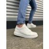 JY151 Boost Bağcıklı Cilt Erkek Günlük Sneaker Ayakkabı CBT - Beyaz