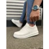 JY151 Boost Bağcıklı Cilt Erkek Günlük Sneaker Ayakkabı CBT - Beyaz