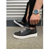 JY152 Cool Bağcıklı Cilt Erkek Günlük Spor Klasik Ayakkabı CBT - Siyah
