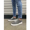 JY152 Cool Bağcıklı Keten Erkek Günlük Spor Klasik Ayakkabı KBT - Gri