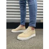 JY152 Cool Bağcıklı Süet Erkek Günlük Spor Klasik Ayakkabı SBT - Krem