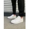 JY165 Elite Bağcıklı Cilt Erkek Günlük Sneaker Ayakkabı CBT - Beyaz