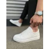 JY165 Elite Bağcıklı Cilt Erkek Günlük Sneaker Ayakkabı CBT - Beyaz